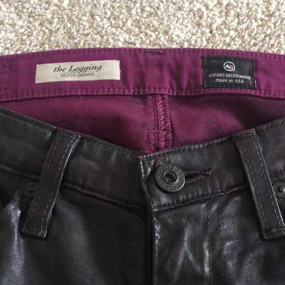 AG super skinny faux leather jeans - Picture 2 of 4